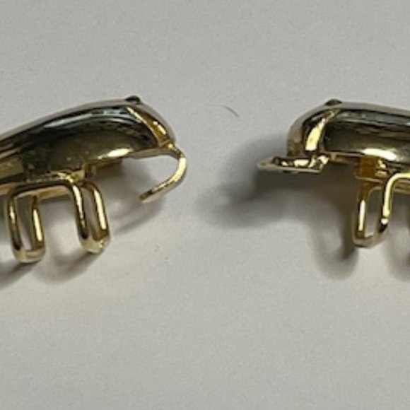 VTG Mimi Di N 1979 Gold Tone Metal 2 Piece Whale Belt Buckle main image 4